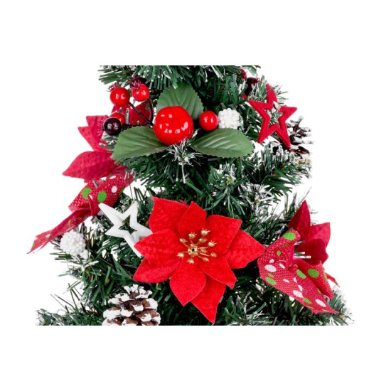 Рождественская елка MаgiсHome, украшенная, красная, 41 см