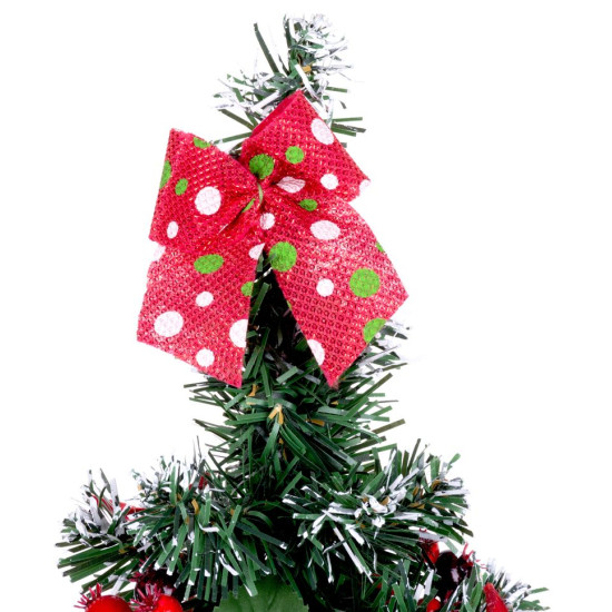 Рождественская елка MаgiсHome, украшенная, красная, 41 см