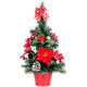 Рождественская елка MаgiсHome, украшенная, красная, 41 см