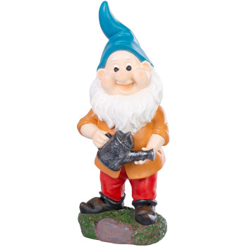 Dekorācija MagicHome, Rūķis ar lejkannu, polirezīns, 12,5x12x30 cm Dekorācija MagicHome, Rūķis ar lejkannu, polirezīns, 12,5x12x30 cm