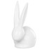 Decoration MagicHome, Rabbit with long ears, easter, white, porcelain, 10,1x6,5x13,1 cm