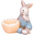 Декоративная садовая фигурка MаgiсHome, Кролик, синий, теракота, 12x7x10,5 см