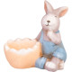 Декоративная садовая фигурка MаgiсHome, Кролик, синий, теракота, 12x7x10,5 см