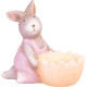 Декоративная садовая фигурка MаgiсHome, Кролик, розовый, теракота, 12x7x10,5 см