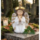 MagicHome dekorācija, Praying Angel, LED, polirezīns, kapam, 11,5x7,5x15,5 cm