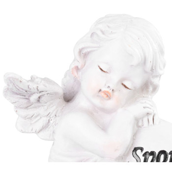 Dekorācija MagicHome, Eņģelis ar sirdi, polirezīns, kapam, 8,5x7,5x11,8 cm Dekorācija MagicHome, Eņģelis ar sirdi, polirezīns, kapam, 8,5x7,5x11,8 cm