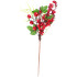 Рождественская ветка MagicHome с ягодами и листьями, красная, 32 см