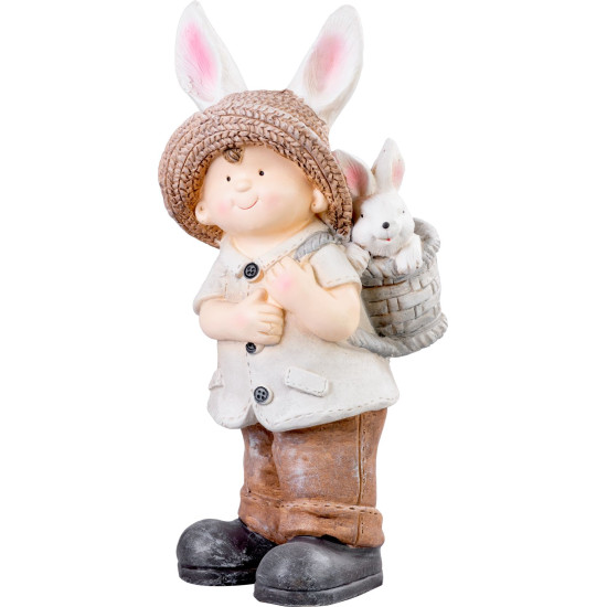 MagicHome dekorācija, Zēns ar ausīm, keramika, 23,5x18x48 cm