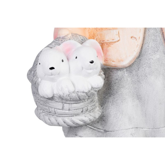 MagicHome dekorācija, Meitene ar ausīm, keramika, 25,5x16x50 cm