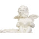 MagicHome dekorācija, Eņģelis ar grāmatu, gumijota, kapu, 11,5x7,5x9,5 cm