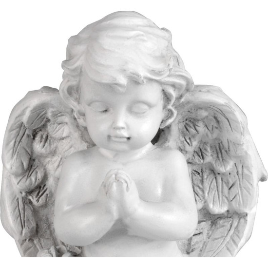 MagicHome dekorācija, Lūgšanu eņģelis, gumijota, kapu, 9x7,5x11 cm