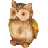 MagicHome Природное украшение, Сова, полирезина, 7,8x6,8x10 см