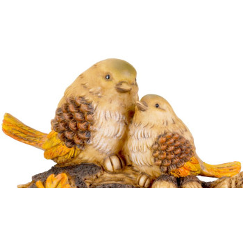 Dekorācija MagicHome Nature, Putni uz celma, polirezīns, 24x10,5x15,5 cm Dekorācija MagicHome Nature, Putni uz celma, polirezīns, 24x10,5x15,5 cm