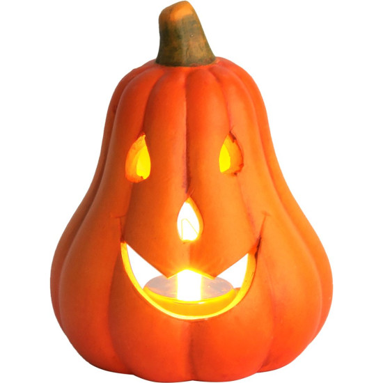 MagicHome Nature украшение, Тыква длинная, терракота, 11x10x14 см