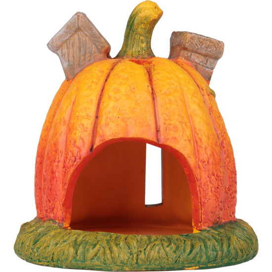 MagicHome Природа декора, Тыквенный домик, терракота, 16,2x15x15,5 см