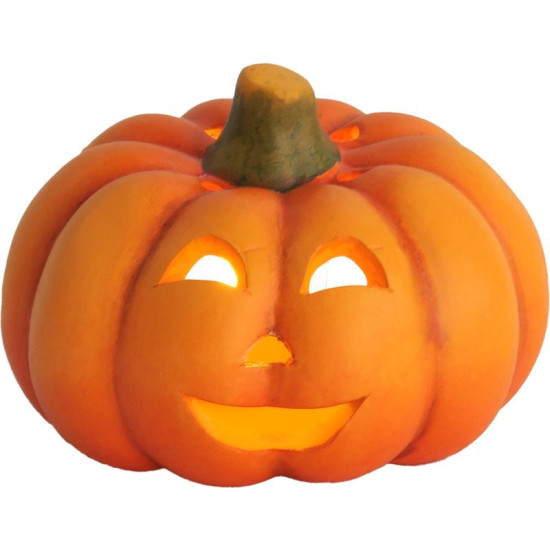 MagicHome Nature Decoration, Тыква широкая, терракота, 13,5x13x9,6 см