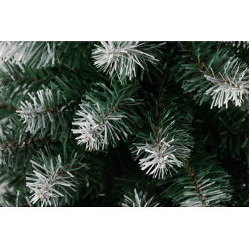 Рождественская ель MagicHome Belo, пихта в джуте, заснеженные концы, очень толстая, 60 см