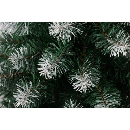 Рождественская ель MagicHome Belo, пихта в джуте, заснеженные концы, очень толстая, 60 см