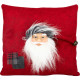 MagicHome Ziemassvētku spilvens, Santa, sarkans, 30x30 cm