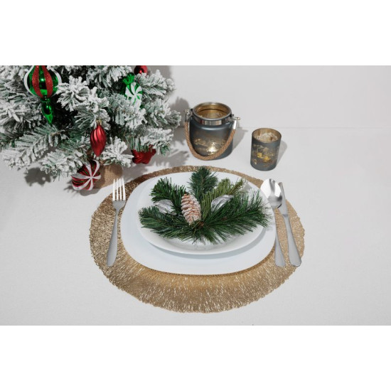 Коврик MagicHome под тарелку, 38 см, коричневый Коврик MagicHome под тарелку, 38 см, коричневый