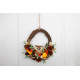 MagicHome Nature wreath, autumn, orange, with an owl, 35x34x10 cm MagicHome Nature wreath, autumn, orange, with an owl, 35x34x10 cm