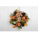 Wreath MagicHome Nature, autumn, orange, with bow, 35 cm Wreath MagicHome Nature, autumn, orange, with bow, 35 cm