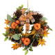 Wreath MagicHome Nature, autumn, orange, with bow, 35 cm Wreath MagicHome Nature, autumn, orange, with bow, 35 cm