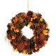 Wreath MagicHome Nature, autumn, orange, with cones, 30 cm Wreath MagicHome Nature, autumn, orange, with cones, 30 cm
