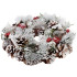 MagicHome Christmas wreath, with snowy brambles, Advent, 31x8.5 cm