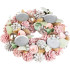 MagicHome Christmas wreath, natural, pink, Advent, 30x8 cm