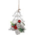Новогоднее украшение MagicHome, елка с ежевикой и шишками, подвесное, 18x6x20 см