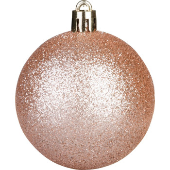 Новогодние шары MagicHome, 12 шт., розовое золото, на елку, 6 см Новогодние шары MagicHome, 12 шт., розовое золото, на елку, 6 см