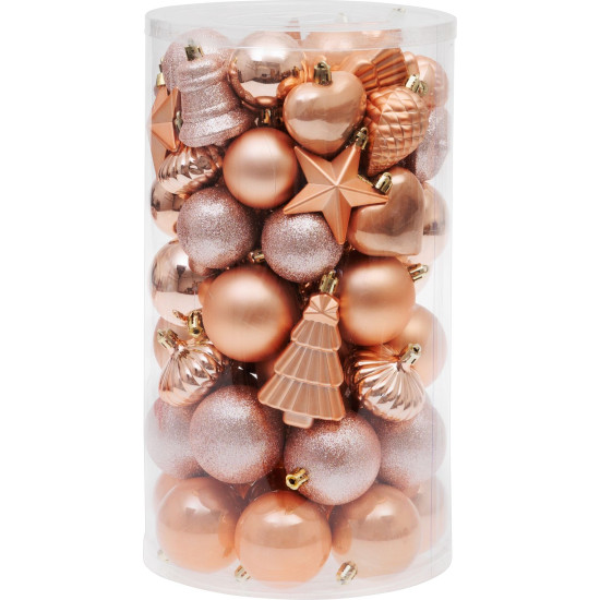 MagicHome Egles rotājumi, komplekts, 65gb, rozā zelts, maisījums, eglītei