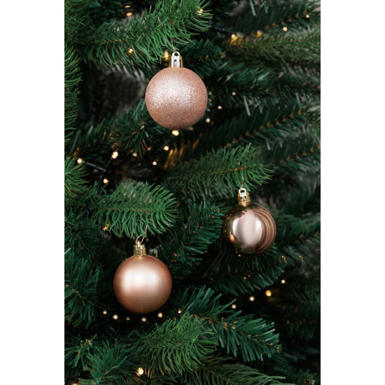 MagicHome Egles rotājumi, 20gb, rozā zelts, eglītei, 5 cm