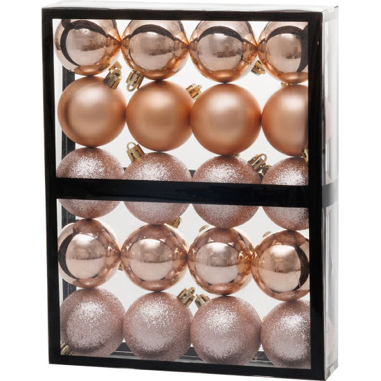 MagicHome Egles rotājumi, 20gb, rozā zelts, eglītei, 5 cm