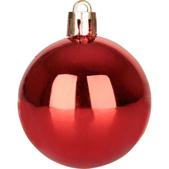 MagicHome Egles rotājumi, 8gab, balta-bronza, eglītei, 5 cm, Pārdod kaste 36 tūbiņas