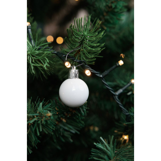 MagicHome Egles rotājumi, 24gb, komplekts, balts, eglītei, 3 cm