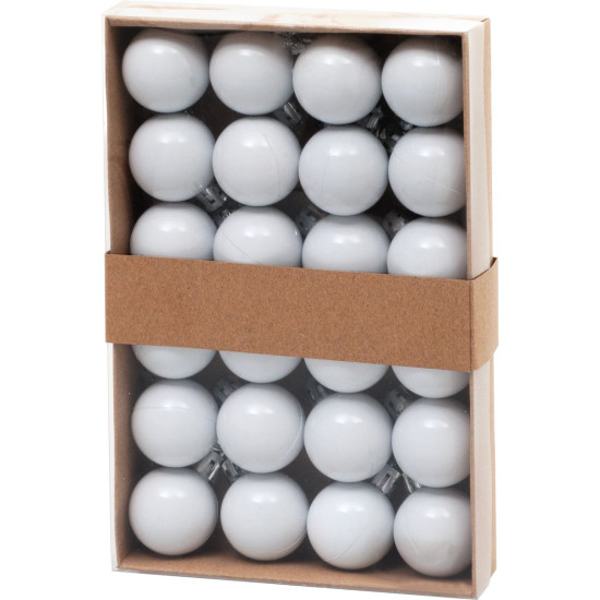 MagicHome Egles rotājumi, 24gb, komplekts, balts, eglītei, 3 cm