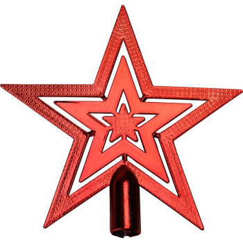 Новогоднее украшение MagicHome, 1 шт, 20 см, звезда, красная, на елку Новогоднее украшение MagicHome, 1 шт, 20 см, звезда, красная, на елку