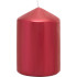 Рождественская свеча MagicHome, 7x10 см, цилиндрическая, красная, металлический эффект