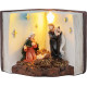 MagicHome Ziemassvētku rotājums, Kristus dzimšanas grāmata, LED, interjers, 13,5x8x9,5 cm