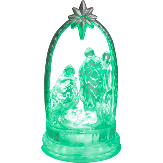 Dekorācija MagicHome Ziemassvētki, Kristus dzimšanas aina, mainīgas krāsas, LED, akrils, Pārdod kaste 12 gab.
