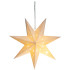 MagicHome Новогоднее украшение, Звезда, бумага, 10 светодиодов теплого белого цвета, 2xAA, простое освещение, 40 см