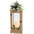 MagicHome Christmas Lantern, LED Warm White, 3xAAA, Timer, Brown, 20x20.5x51 cm, Moving Flame