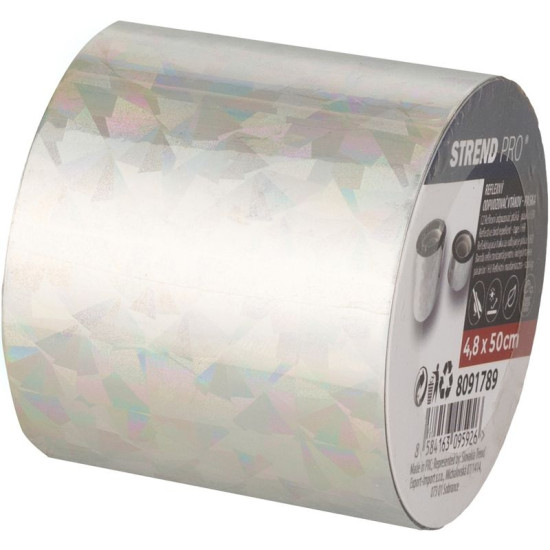 Отпугиватель птиц Strend Pro, лента, светоотражающая, 4,8 см, L-50 м, репеллент