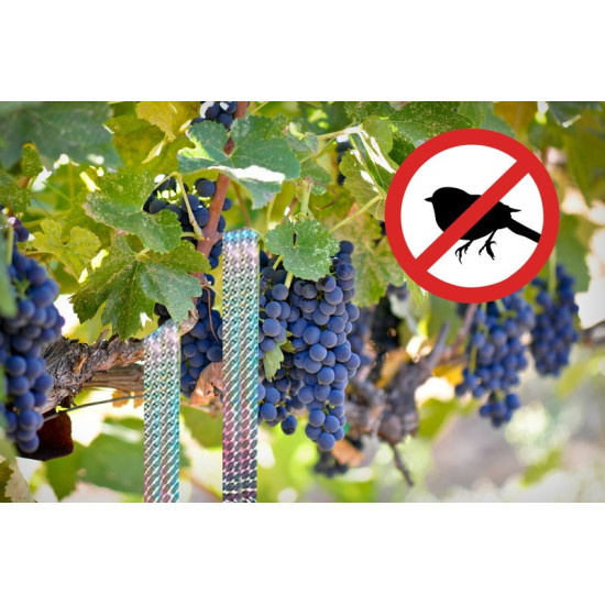 Отпугиватель птиц Strend Pro, лента, светоотражающая, 4,8 см, L-50 м, репеллент