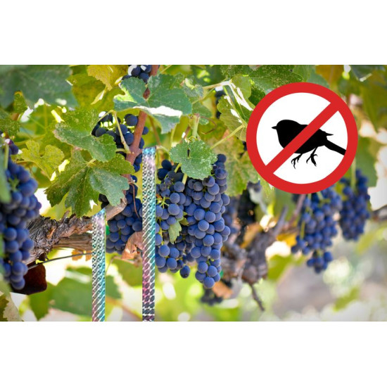 Putnu baidītājs Strend Pro, lente, atstarojošs, 2,4 cm, L-50 m, repelents