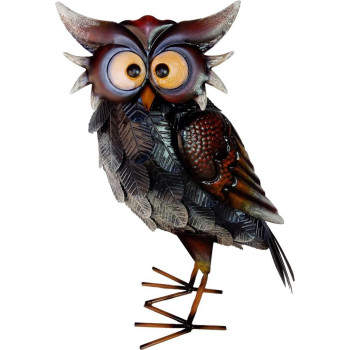 Украшение MagicHome Mecco, Сова, листовой металл, 23x15x40,5 см