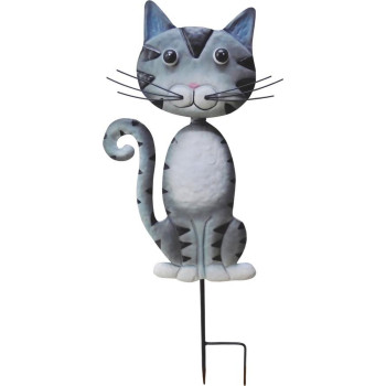 MagicHome Mecco украшение, Кот, листовой металл, серый, врезной, 25,5x3,5x61 см MagicHome Mecco украшение, Кот, листовой металл, серый, врезной, 25,5x3,5x61 см