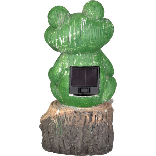 Strend Pro Garden dekorācija, varde, saules baterija, 2xLED, 9,5x9x19 cm